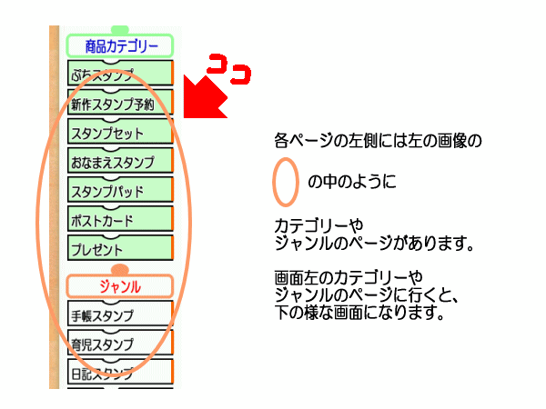 ぷちスタンプの探し方１