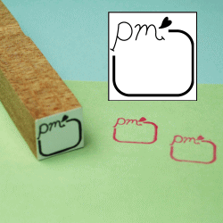 ぷちスタンプ　ｐｍハートスタンプ