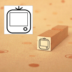 レトロ テレビスタンプ