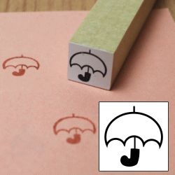 ぷちスタンプ　雨マークスタンプ