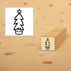 画像1: クリスマスツリー　ロングスタンプ