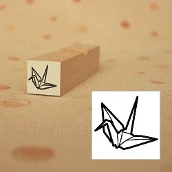 画像1: 折り紙　鶴スタンプ