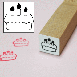 ぷちスタンプ　誕生ケーキ