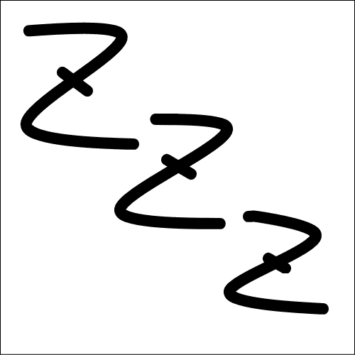 おやすみのzzzのスタンプ 育児日記や手帳にオリジナルスタンプ